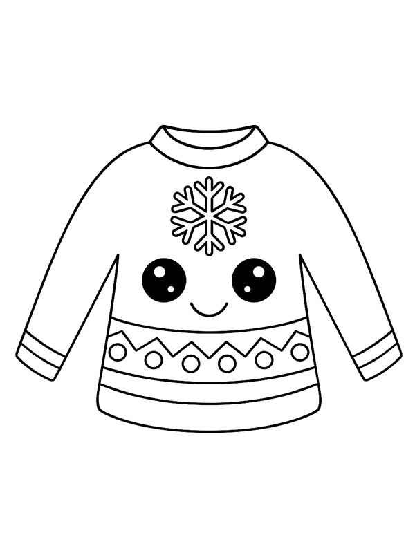 Kawaii julesweater Tegninger Kawaii julesweater Tegninger