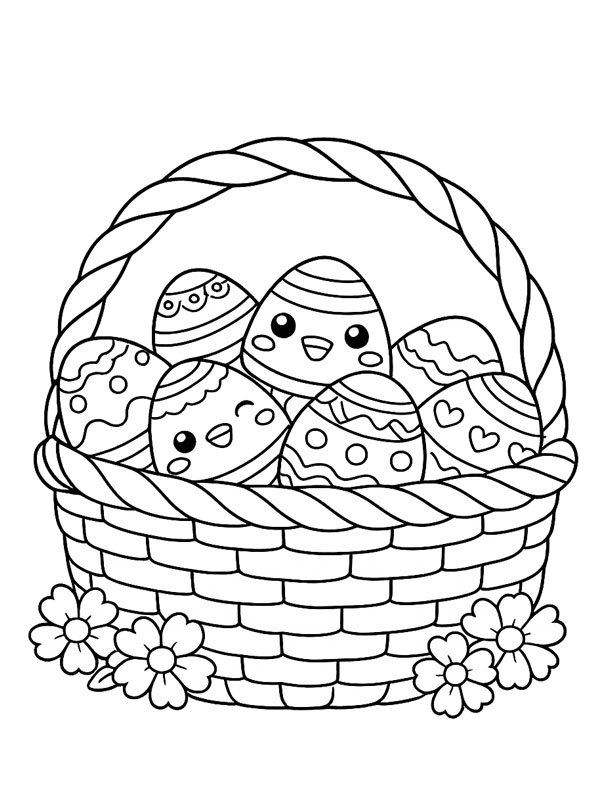 Kawaii p&aring;skekurv Tegninger