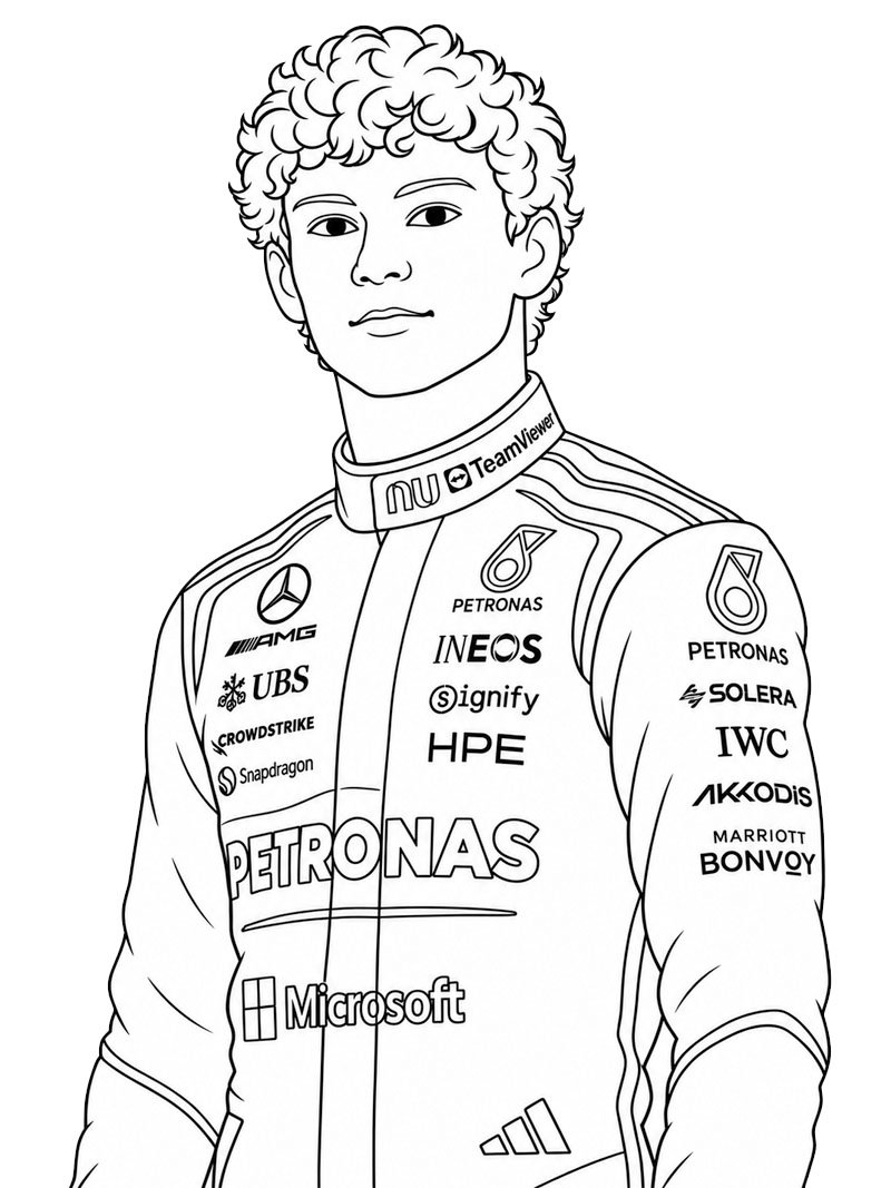 Kimi Antonelli Tegninger Kimi Antonelli Tegninger