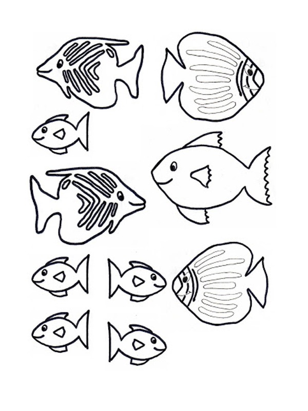 Små fisk Tegninger Små fisk Tegninger