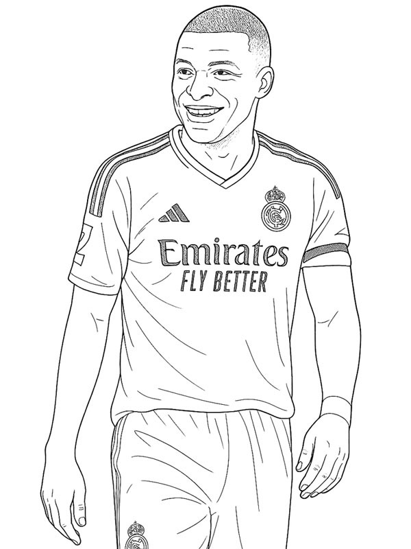 Kylian Mbappé Tegninger Kylian Mbappé Tegninger