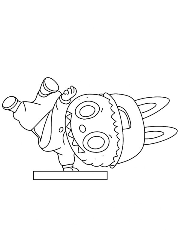 Labubu Hip-Hop pige Tegninger