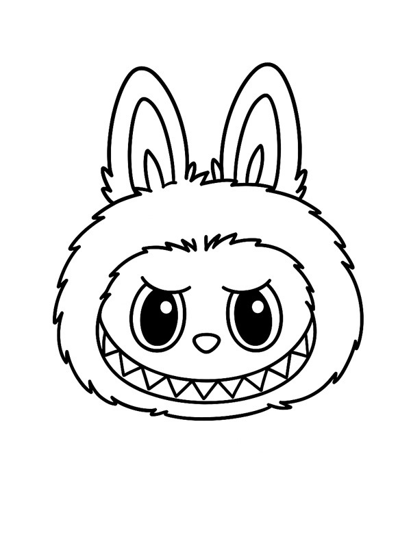 Labubu hoved Tegninger Labubu hoved Tegninger