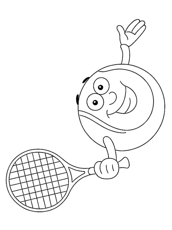 Grinende tennisbold Tegninger Grinende tennisbold Tegninger