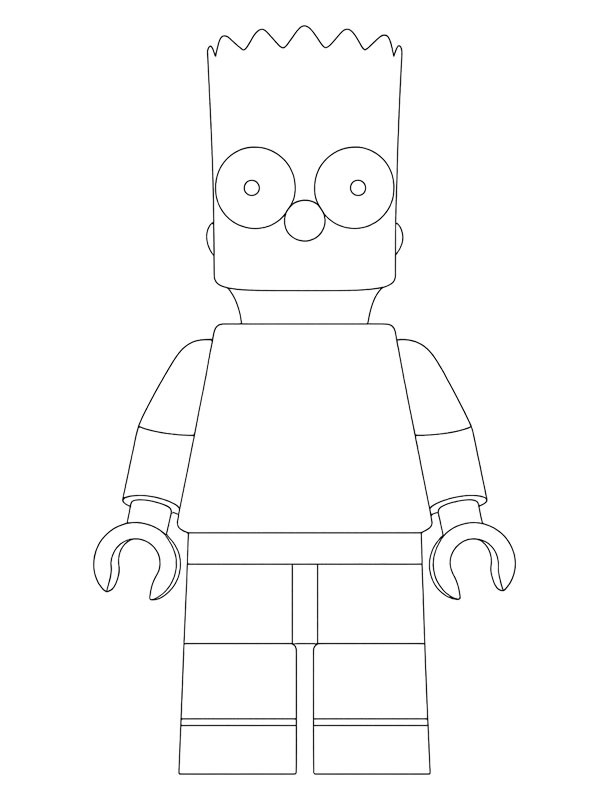 LEGO Bart Simpson Tegninger LEGO Bart Simpson Tegninger