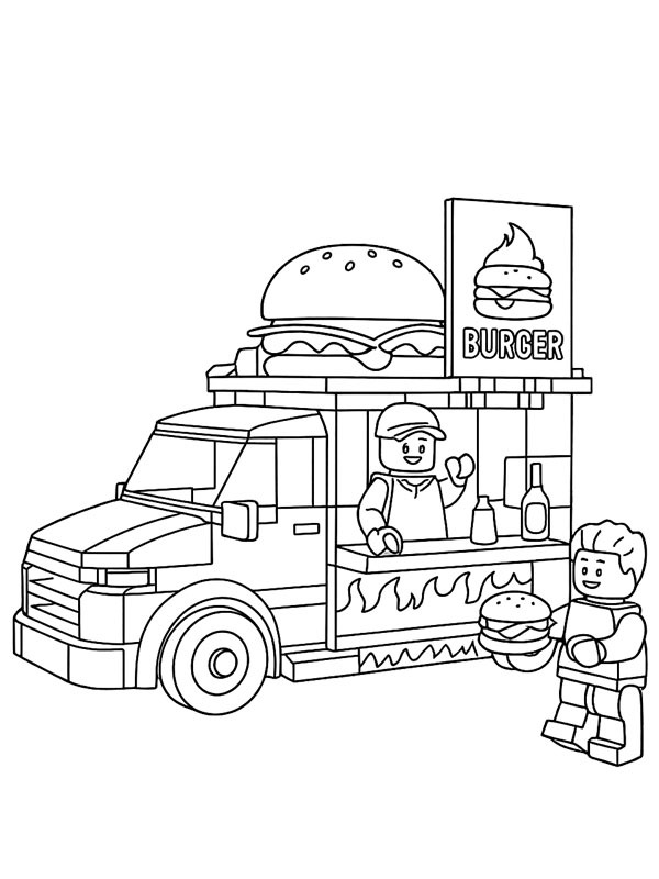 LEGO burgervogn Tegninger LEGO burgervogn Tegninger