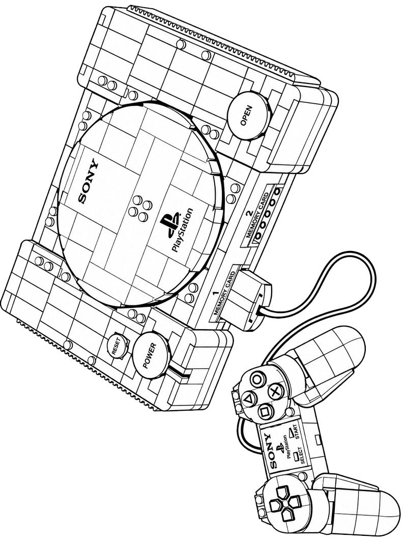 LEGO PlayStation Tegninger LEGO PlayStation Tegninger