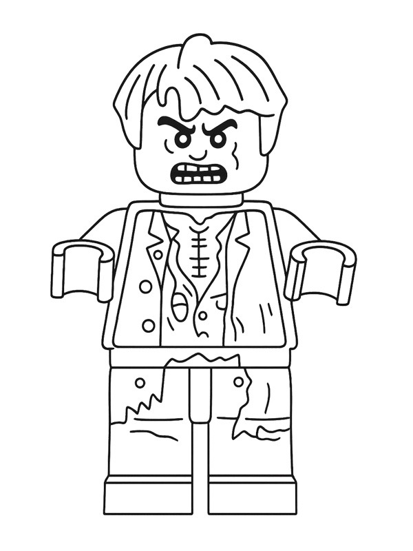 LEGO Zombie Minifigur Tegninger