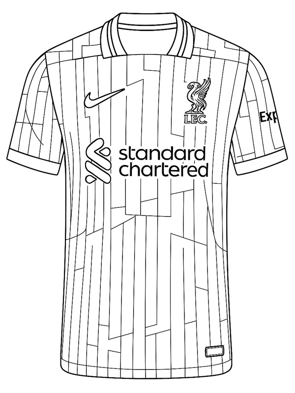 Liverpool fodboldtrøje Tegninger Liverpool fodboldtrøje Tegninger