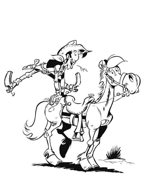 Lucky Luke og Jolly Jumper Tegninger Lucky Luke og Jolly Jumper Tegninger