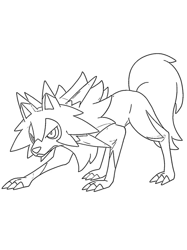 Lycanroc Tegninger Lycanroc Tegninger
