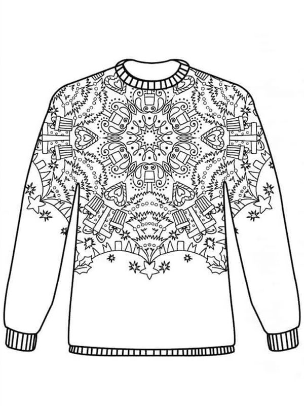 Mandala julesweater Tegninger Mandala julesweater Tegninger