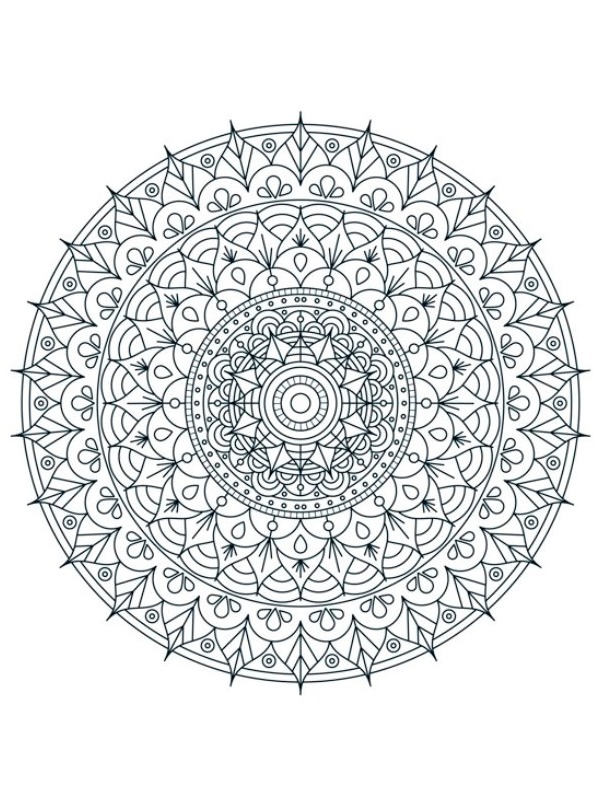 Mandala for voksne Tegninger