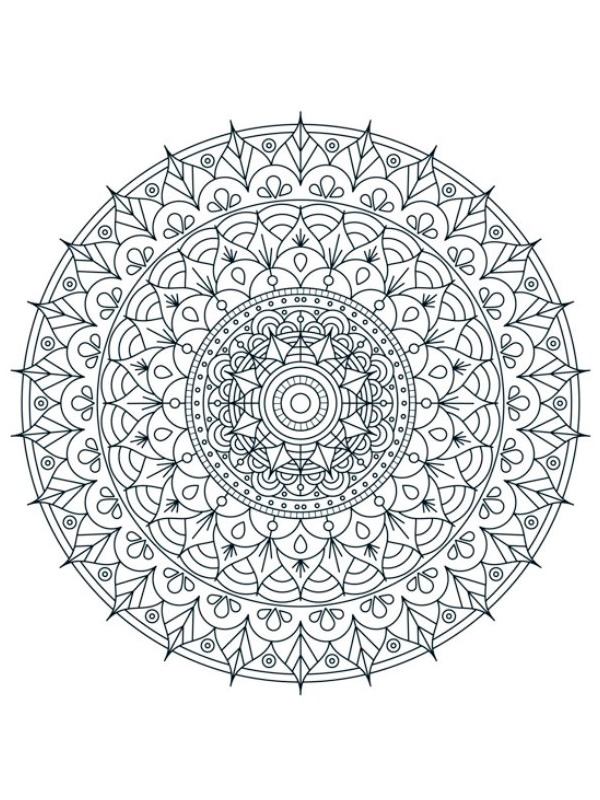 Mandala for voksne Tegninger Mandala for voksne Tegninger