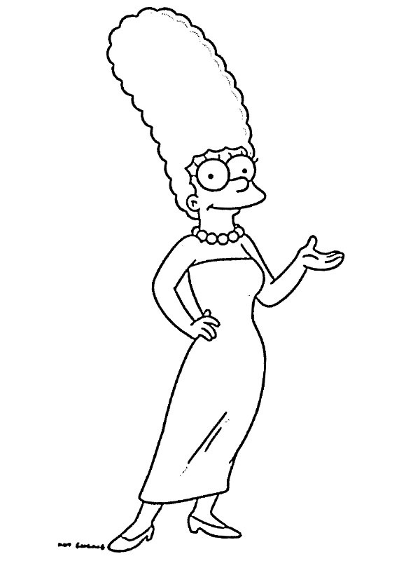Marge Simpson Tegninger Marge Simpson Tegninger
