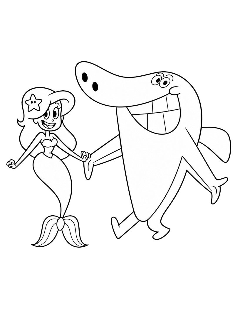 Marina og Sharko Tegninger Marina og Sharko Tegninger