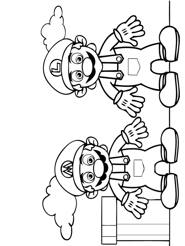 Mario og Luigi Tegninger Mario og Luigi Tegninger