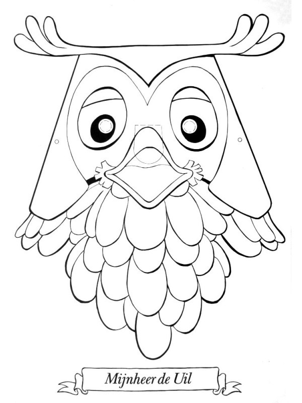 Mask Mr. Owl Tegninger