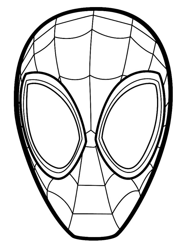 Spidermanmaske Malebogsside