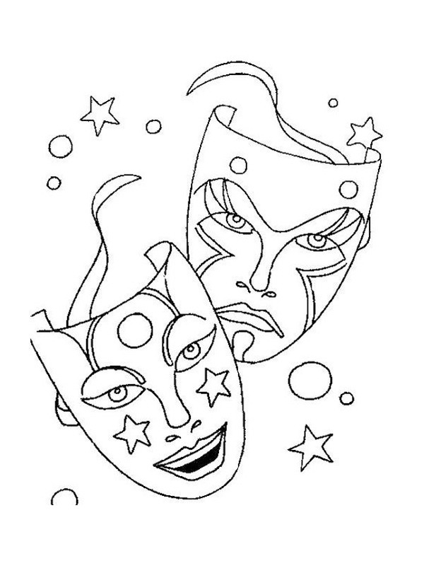 Karnevalmasker Tegninger Karnevalmasker Tegninger