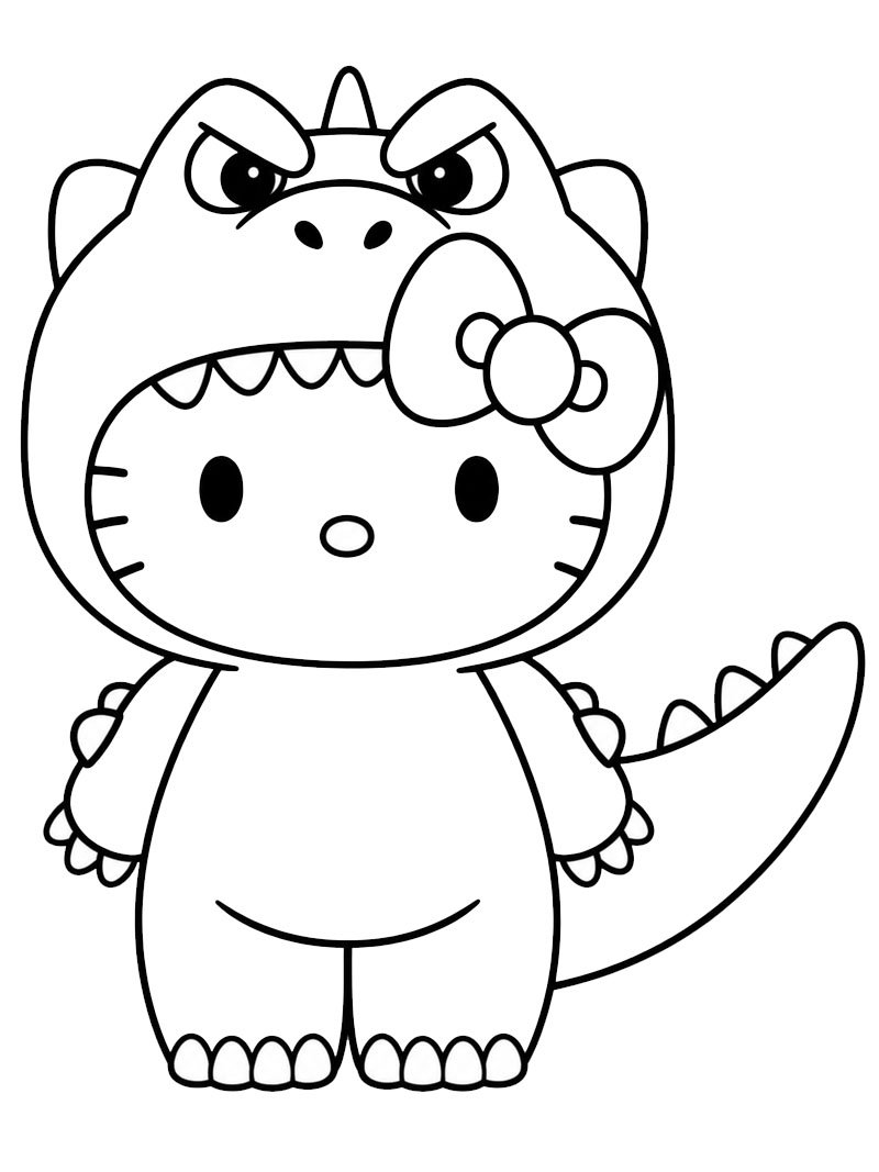 McDonald&rsquo;s Hello Kitty Godzilla Tegninger