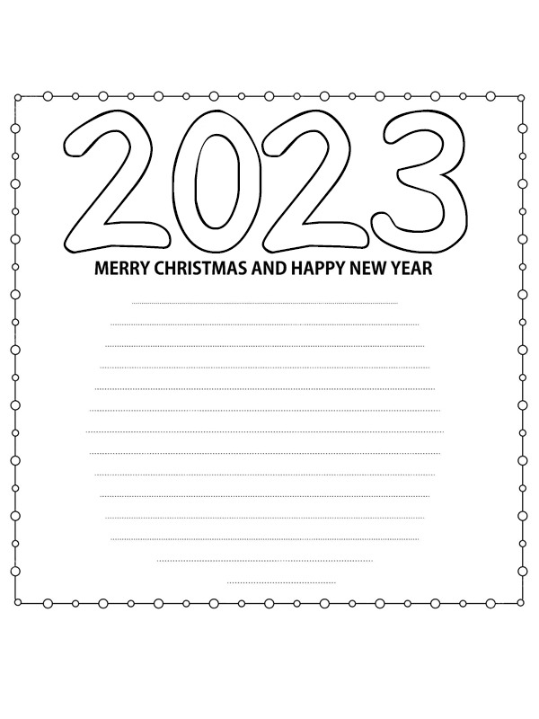 Merry Christmas and Happy New Year 2023 Tegninger Merry Christmas and Happy New Year 2023 Tegninger