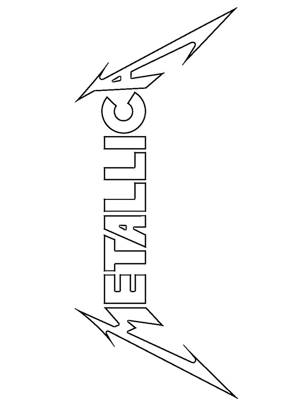 Metallica logo Malebogsside