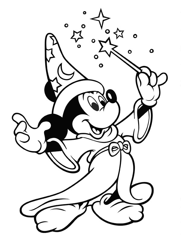 Mickey Mouse troldmand Tegninger