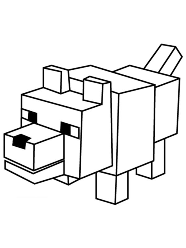 Minecraft ulv Tegninger Minecraft ulv Tegninger