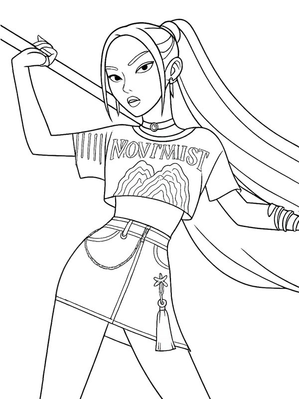Mira (Kpop Demon Hunters) Tegninger Mira (Kpop Demon Hunters) Tegninger