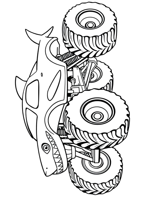 Haj monstertruck Tegninger