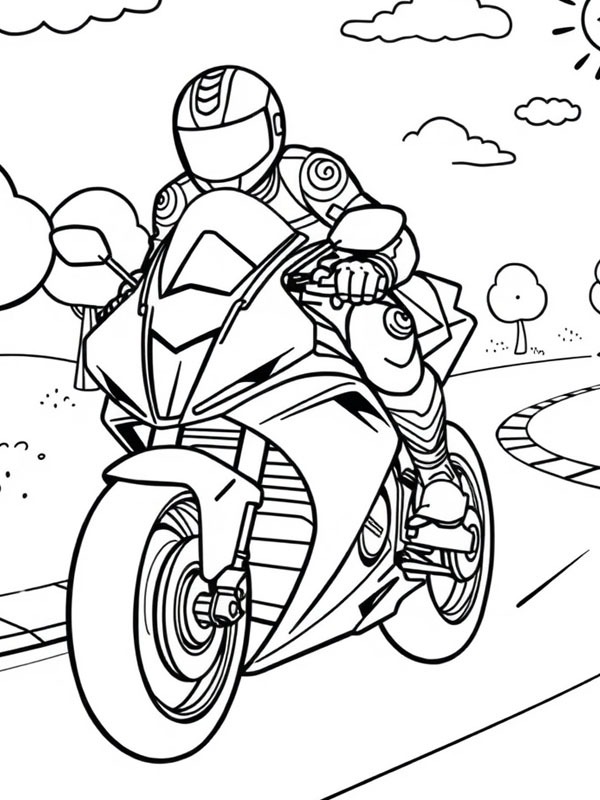 Motorcyklist Tegninger Motorcyklist Tegninger