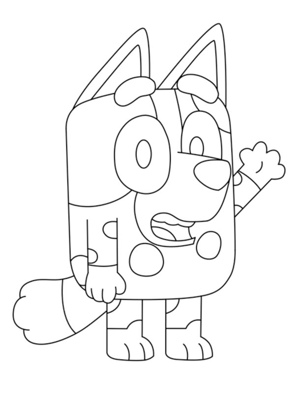Muffin Bluey Tegninger Muffin Bluey Tegninger