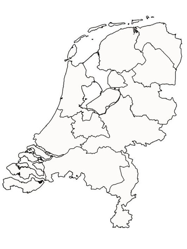 Kort over Nederlandene Tegninger Kort over Nederlandene Tegninger