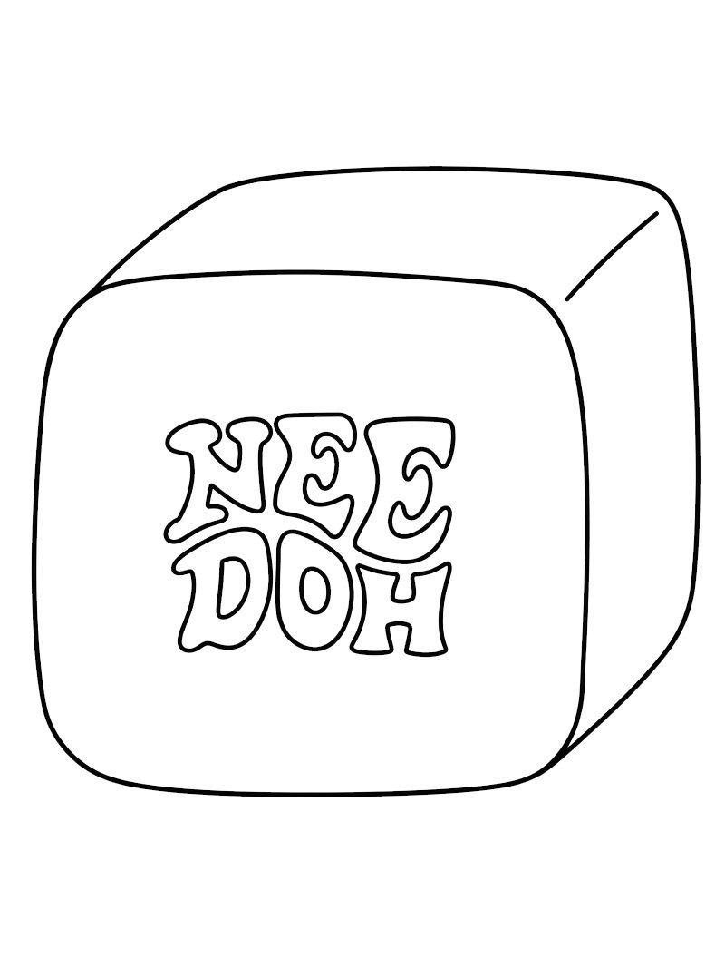 NeeDoh Nice Cube Tegninger