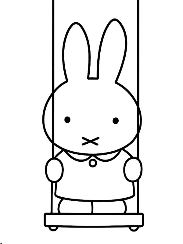 Miffy p&aring; gyngen Tegninger
