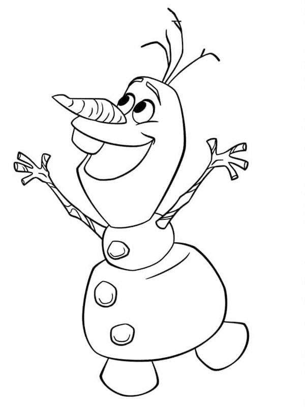 Olaf fra Frozen Malebogsside
