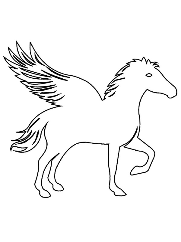 Hest med vinger Tegninger Hest med vinger Tegninger