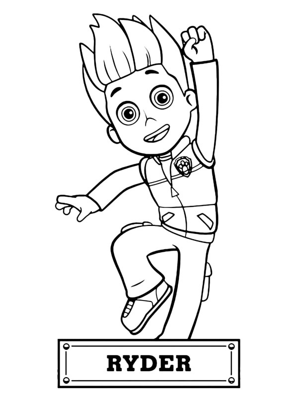 Paw Patrol Ryder Tegninger Paw Patrol Ryder Tegninger