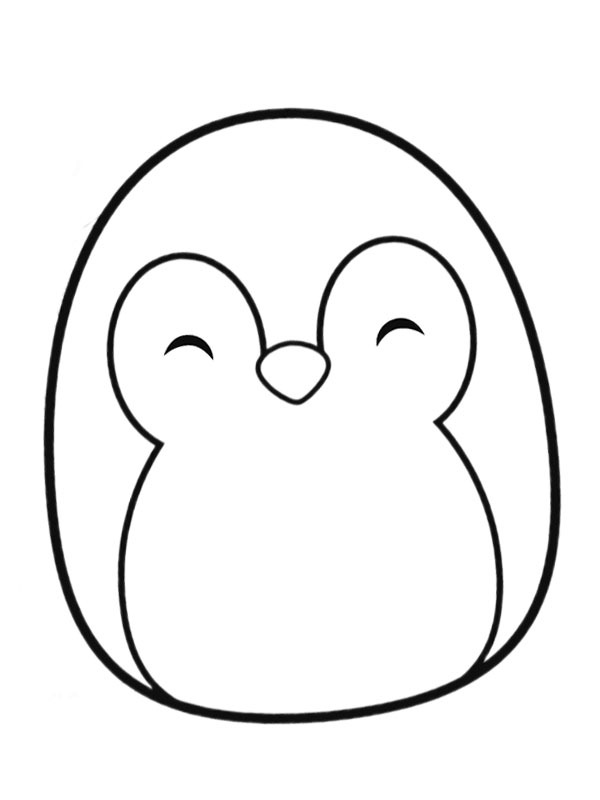 Squishmallows Pingvinen Puff Tegninger Squishmallows Pingvinen Puff Tegninger