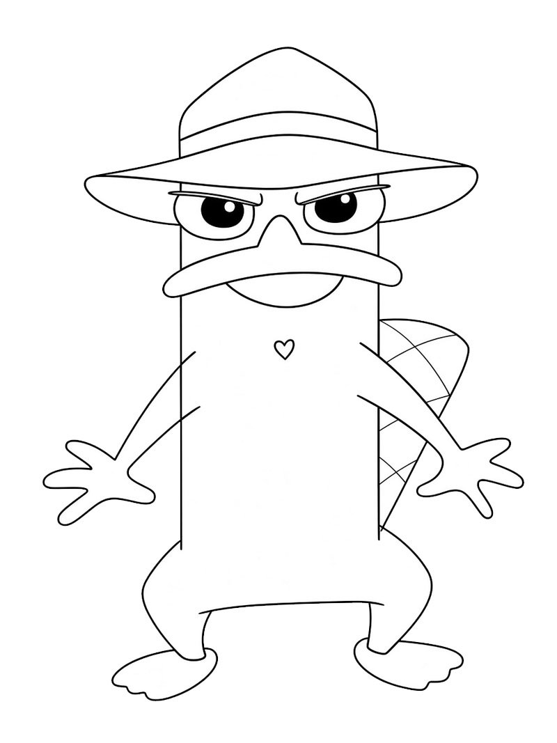 Perry N&aelig;bdyret (Phineas og Ferb) Tegninger