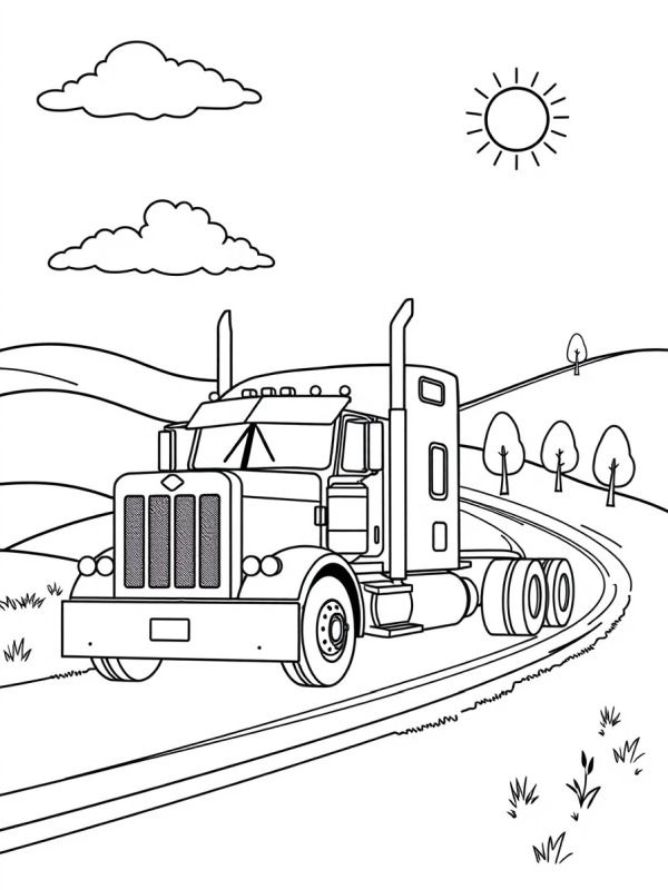Peterbilt Truck Tegninger Peterbilt Truck Tegninger