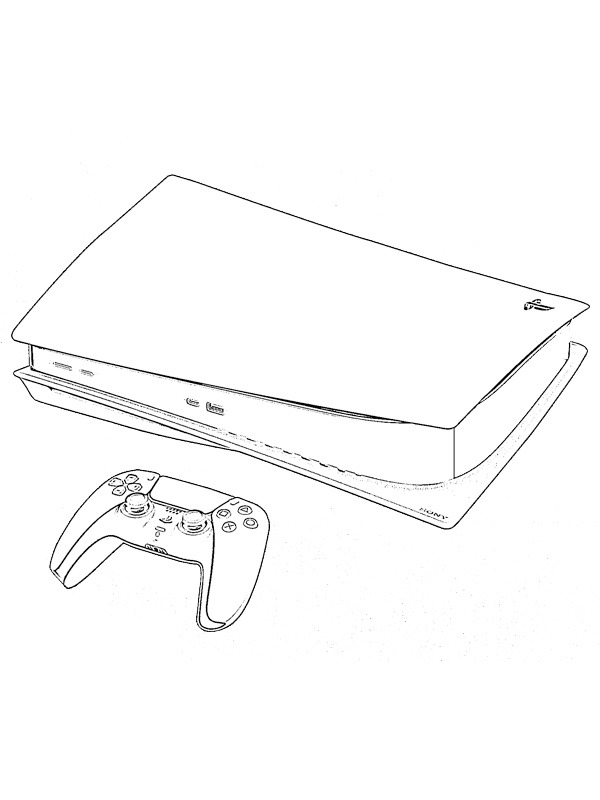 PlayStation 5 Tegninger PlayStation 5 Tegninger