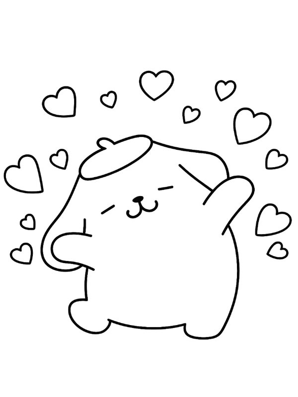 Pompompurin er forelsket Tegninger