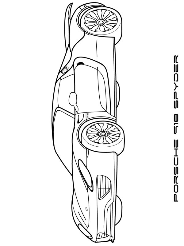 Porsche 918 Spyder Tegninger Porsche 918 Spyder Tegninger