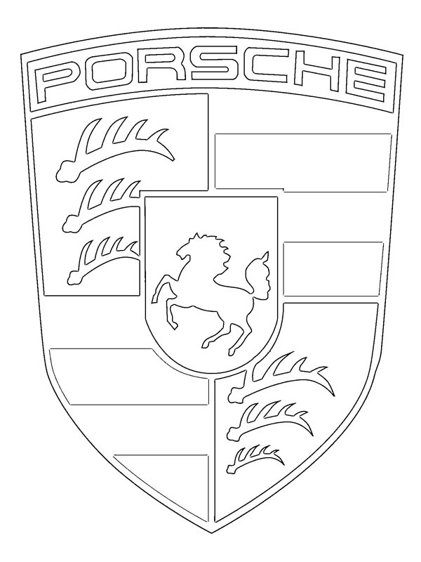 Porsche logo Tegninger