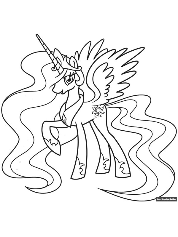 Prinsesse Celestia Tegninger Prinsesse Celestia Tegninger