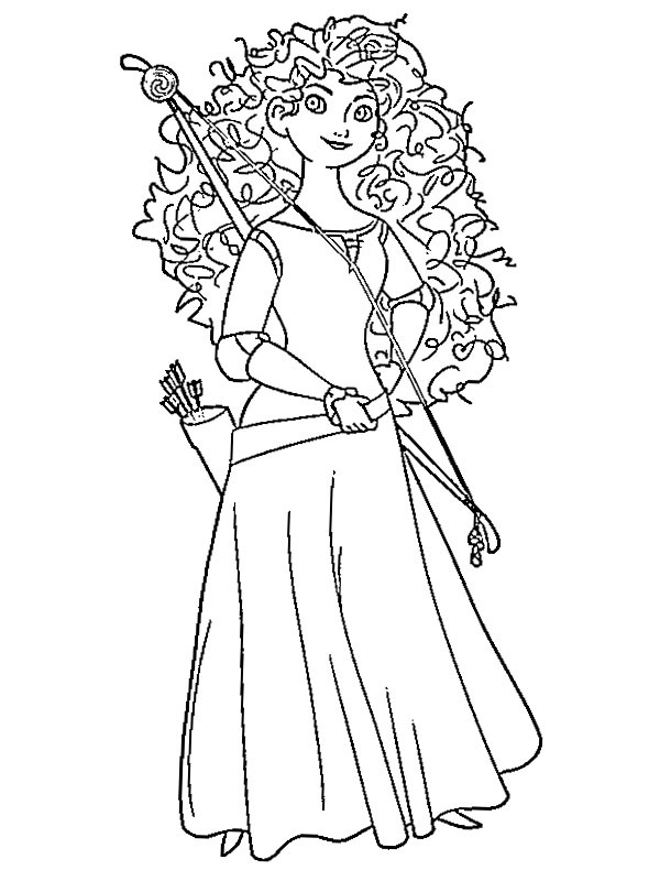 Prinsesse Merida Tegninger Prinsesse Merida Tegninger
