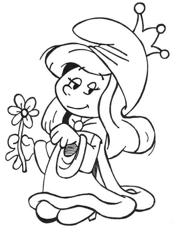 Prinsesse Smølfine Tegninger Prinsesse Smølfine Tegninger