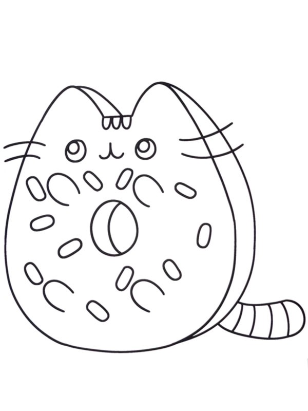 Pusheen donut Tegninger Pusheen donut Tegninger